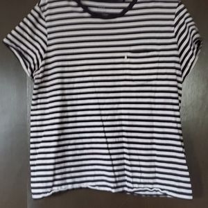 Levi's black and white stripes tee